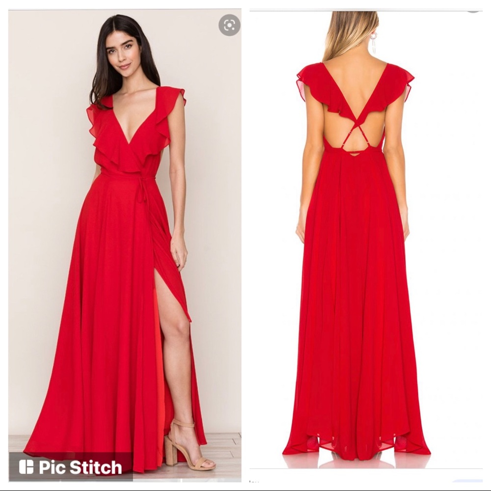 Yumi Kim Full Bloom Maxi Dress in Red